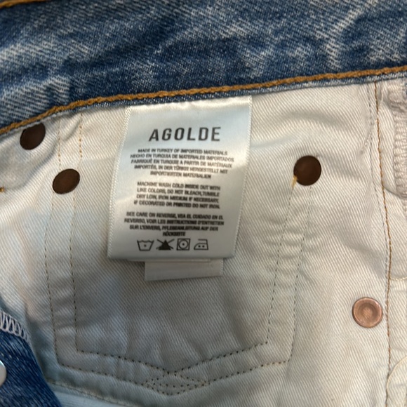 AGOLDE Parker denim shorts. Size 26. - Picture 4 of 15
